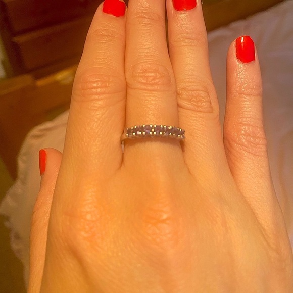 💍 Amethyst 💍 925 Sterling silver ring size 7 - Picture 4 of 15